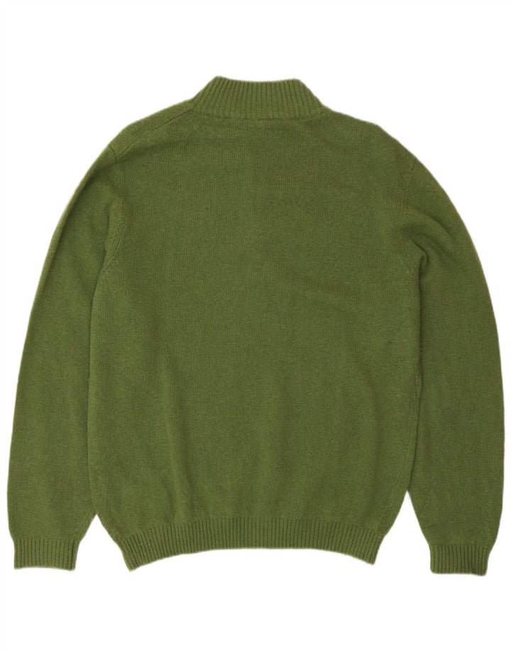 AUSTRALIAN L'ALPINA Pull col boutonné pour homme IT 48 Vert moyen