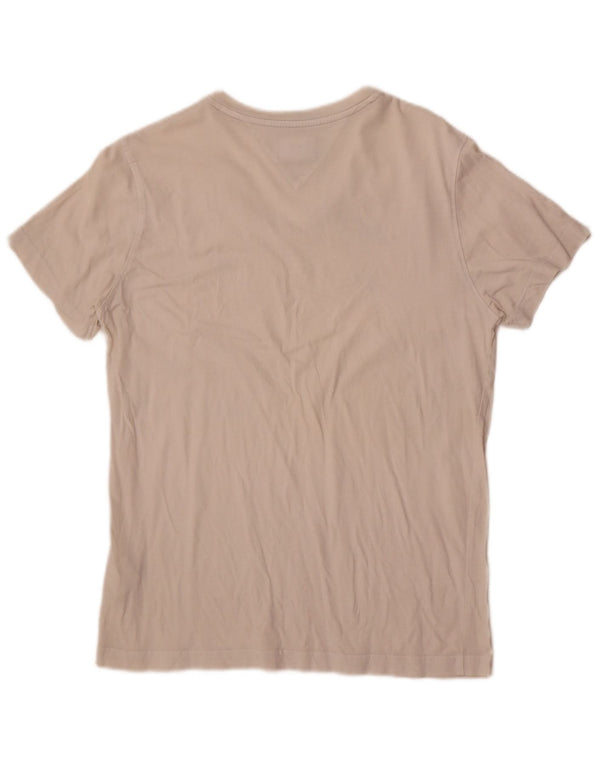 Tommy Hilfiger T-Shirt Femme Top UK 12 Coton Blanc Moyen