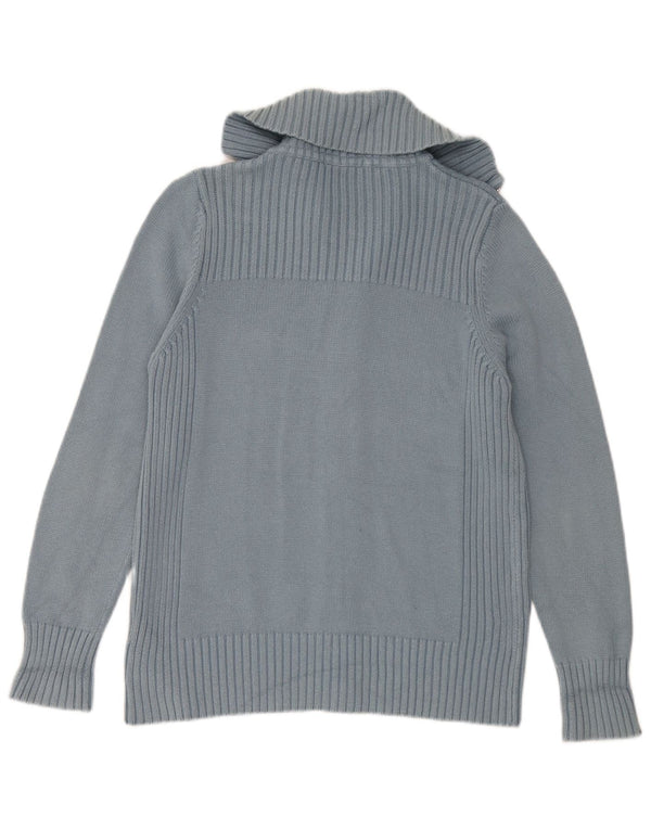Marks & Spencer Pull Cardigan pour Femme UK 16 Grand Bleu Coton
