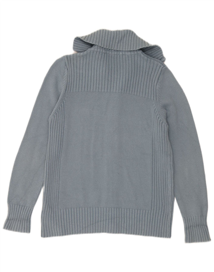 Marks & Spencer Pull Cardigan pour Femme UK 16 Grand Bleu Coton