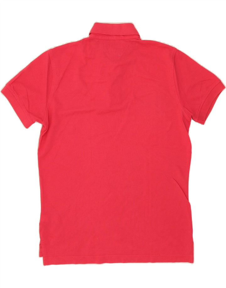 TOMMY HILFIGER Mens Polo Shirt Medium Pink Cotton Vintage Tommy Hilfiger and Second-Hand Tommy Hilfiger from Messina Hembry 