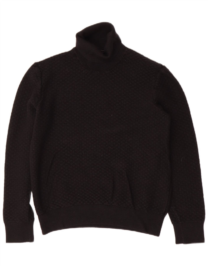 TRUSSARDI Pull col roulé pour femme UK 20 2XL Noir