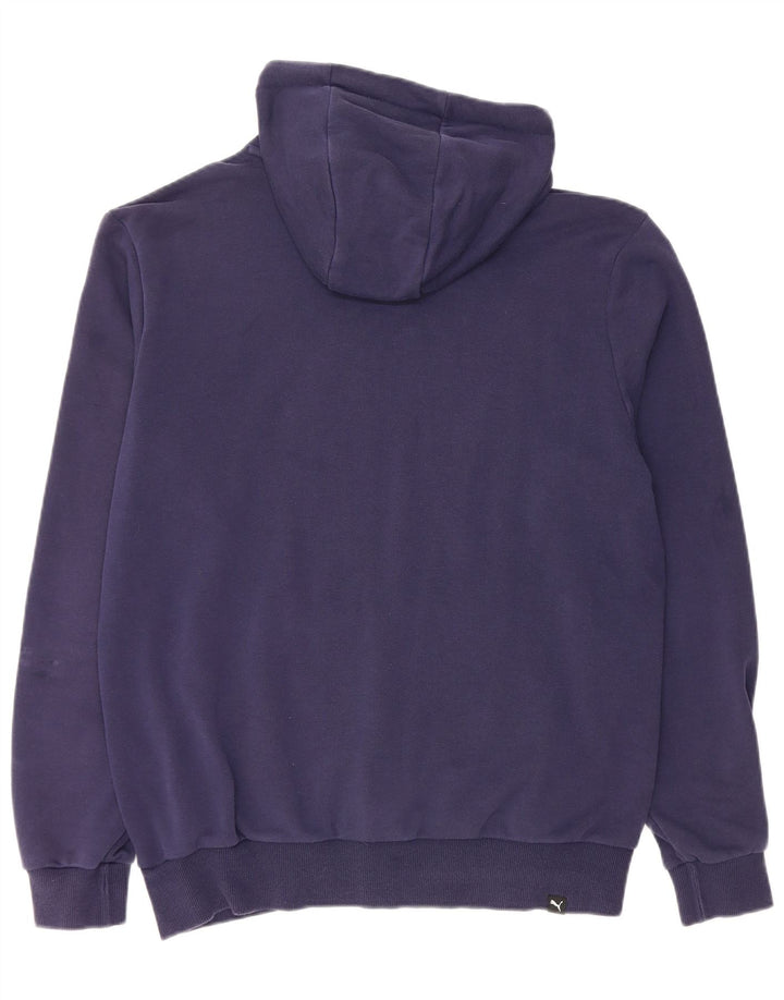 PUMA Sweat à Capuche Graphique Homme Bleu Marine Moyen Coton