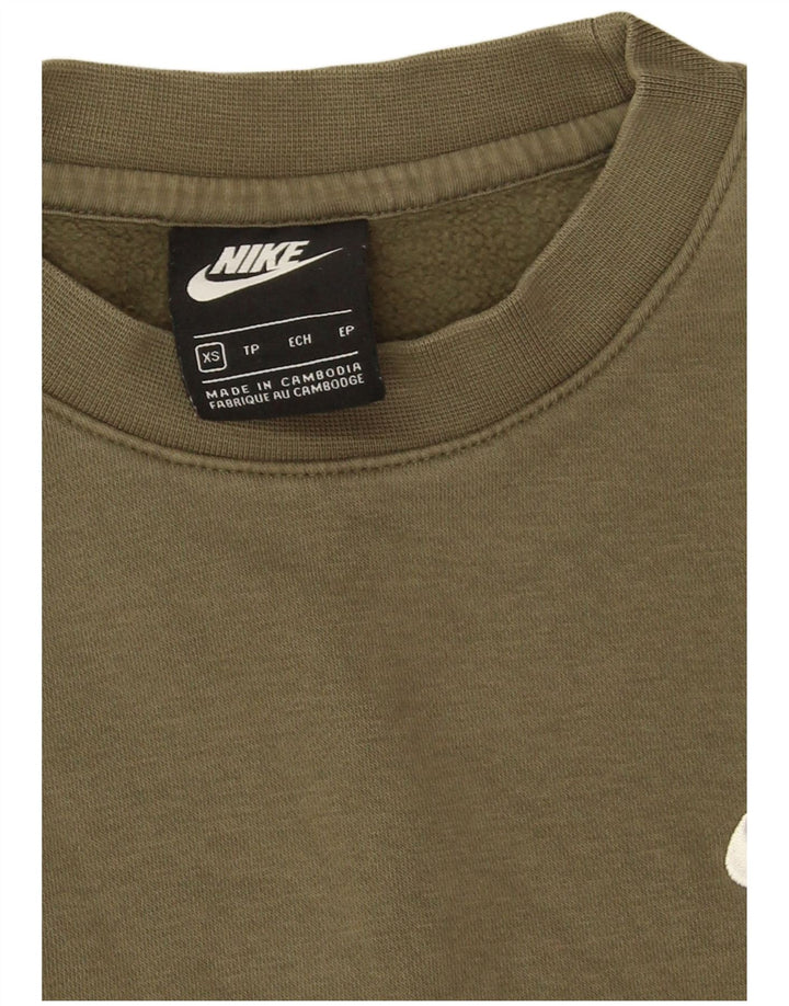 Nike Homme Sweatshirt Jumper XS Kaki Coton