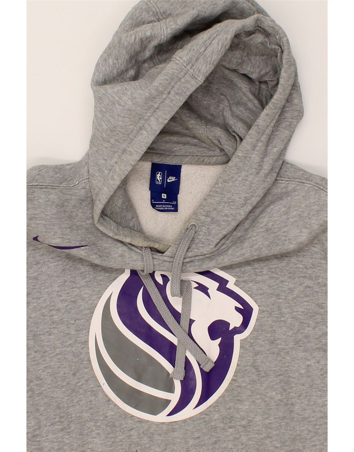 NIKE Mens NBA Graphic Hoodie Jumper Small Grey Cotton Vintage Nike and Second-Hand Nike from Messina Hembry 