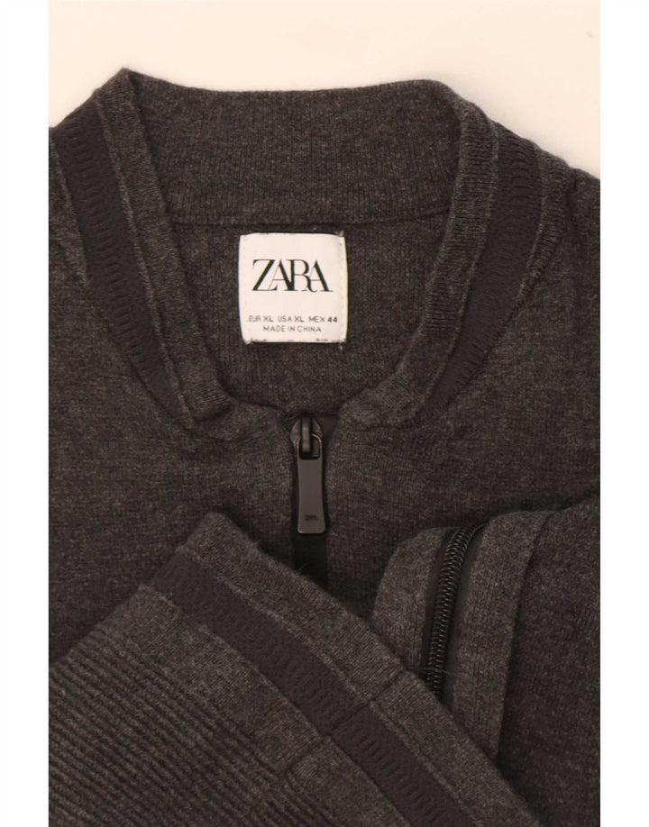 Zara Pull Cardigan Homme XL Gris