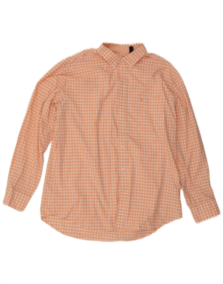 Izod Chemise Homme XL Orange Vichy Coton
