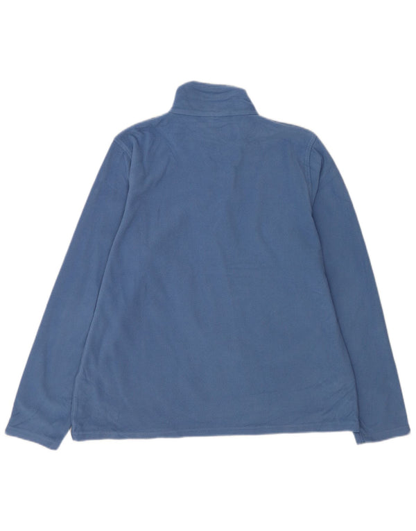 Mountain Warehouse Pull polaire à col zippé pour femme UK 14 Large Bleu Polyester