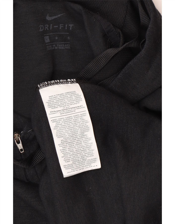 Nike Pull à capuche zippé pour homme en polyester color block Noir Taille L