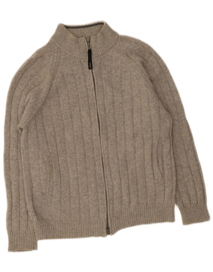 Avirex Pull Cardigan Homme Laine Gris Moyen