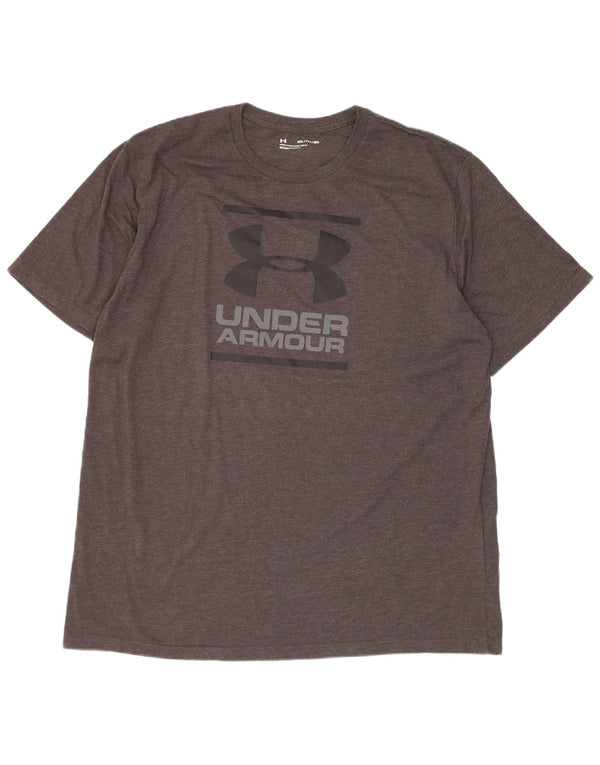 Under Armour T-Shirt Graphique Homme 2XL Gris Coton
