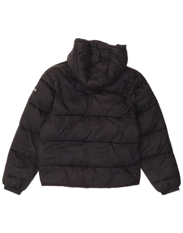 Napapijri Veste matelassée à capuche pour homme, coupe régulière, UK 38, noir moyen