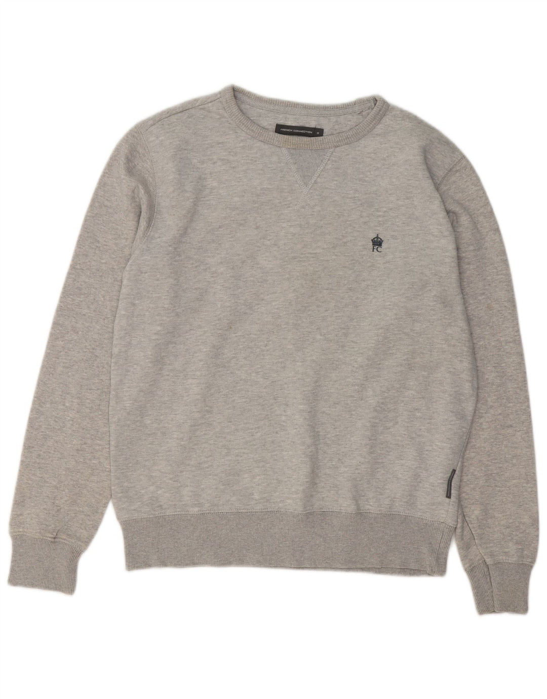FRENCH CONNECTION Sweat-Shirt Homme Petit Gris Coton