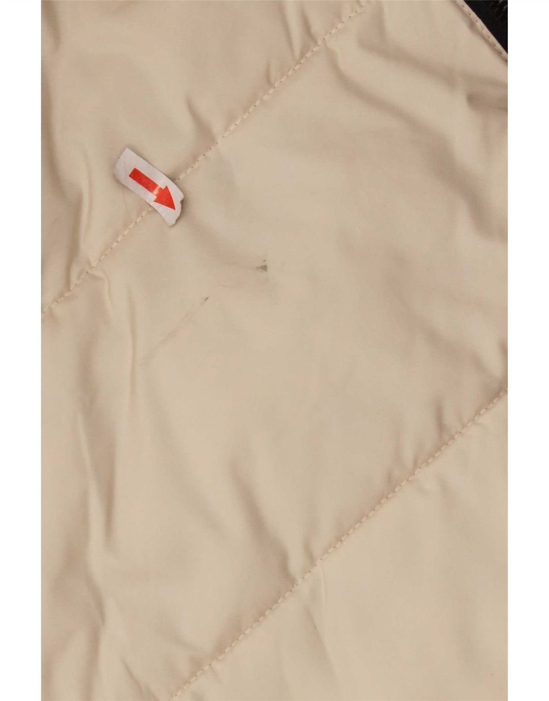 KHUJO Manteau rembourré à capuche pour femme UK 10 Petit polyester blanc cassé