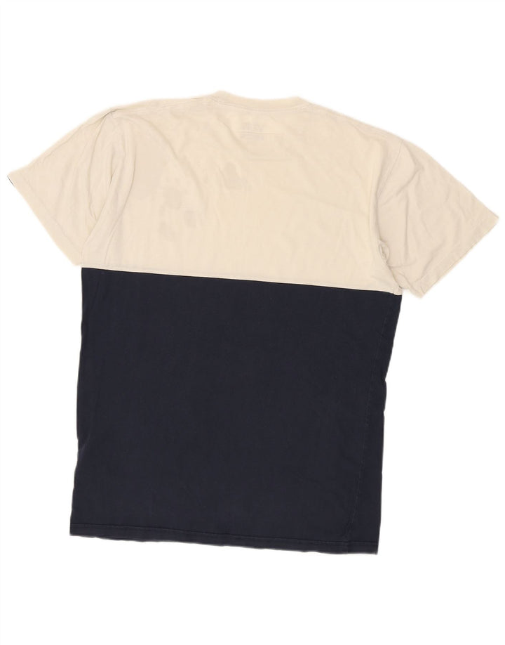 VANS T-shirt coupe classique pour hommes, blanc moyen, colour block