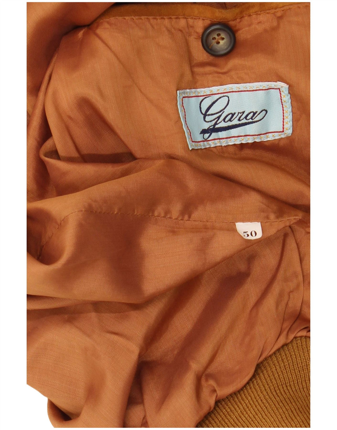 Gara Veste Bomber En Daim Homme IT 50 Large Marron