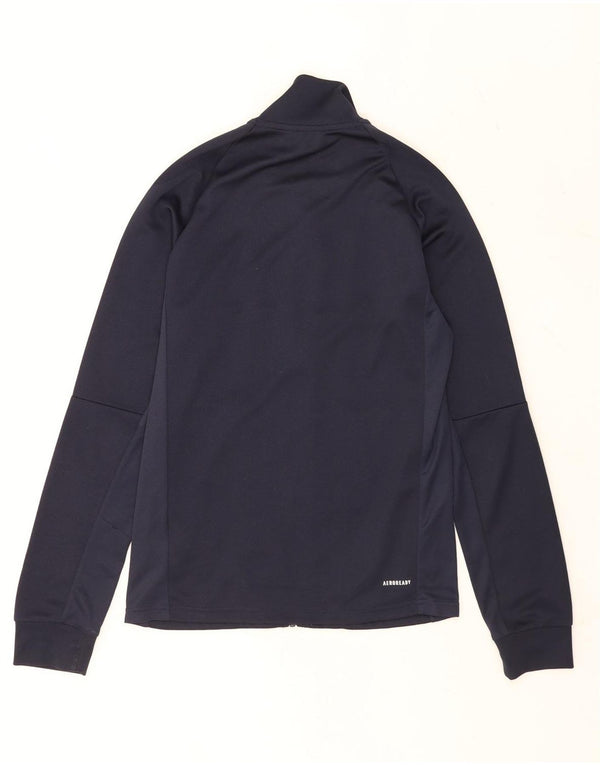 Adidas Hommes Aeroready Survêtement Top Veste Petit Bleu Marine Polyester