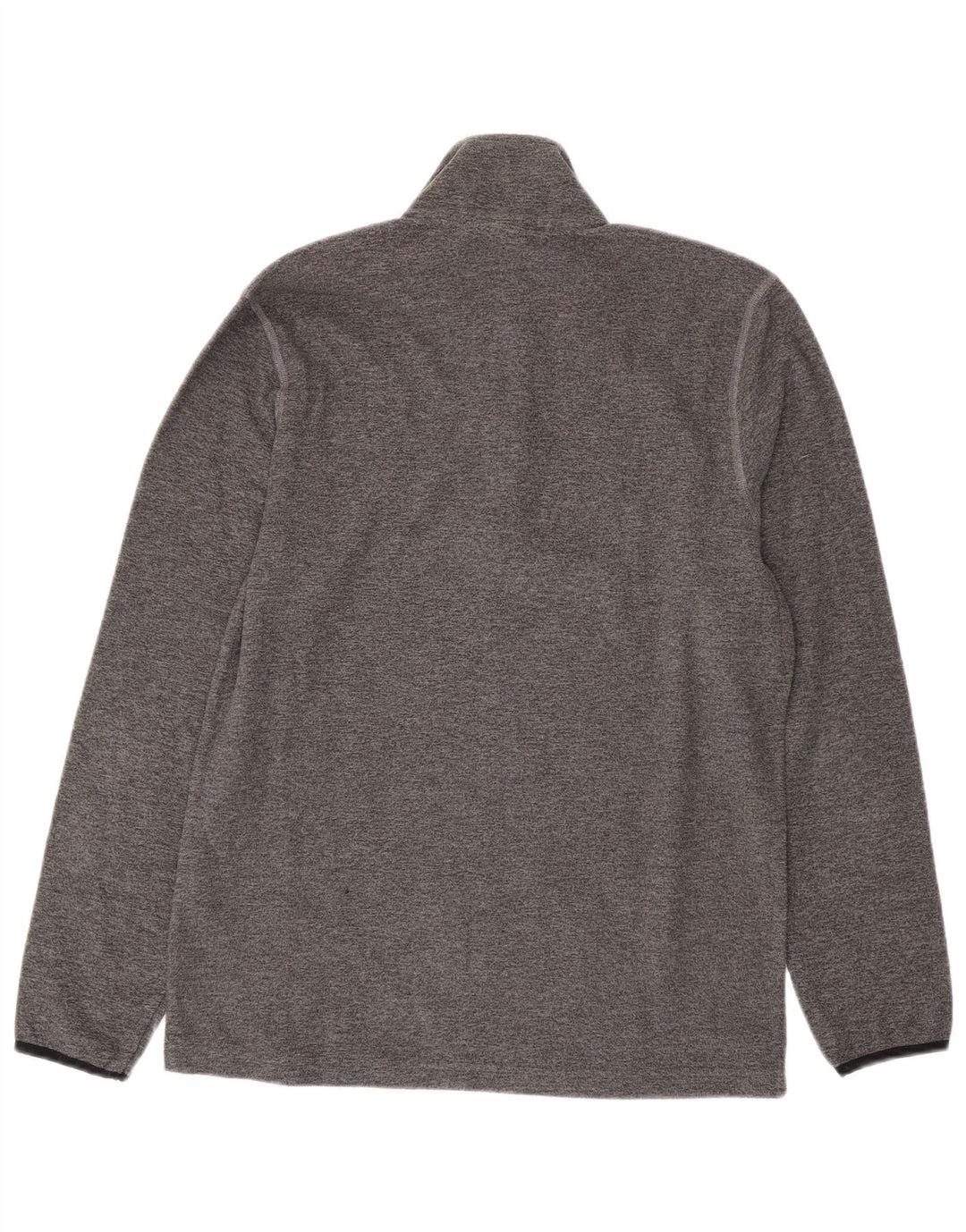CHAMPION Pull Polaire Col Zippé Homme Gris Moyen Moucheté Polyester