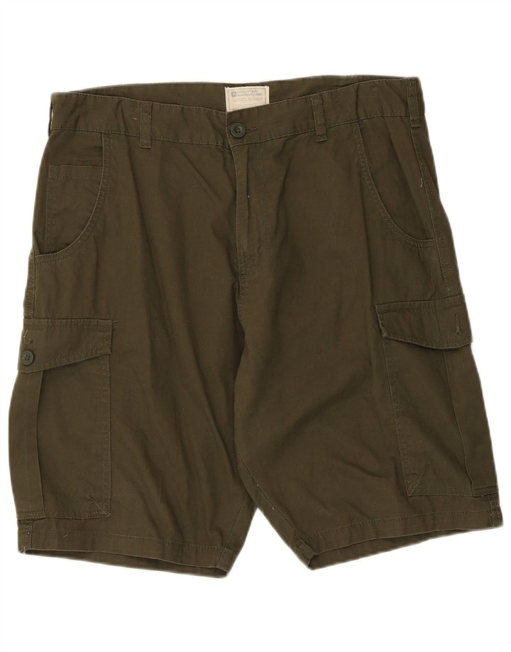 Mountain Warehouse Short cargo pour homme W34 en coton kaki Taille L