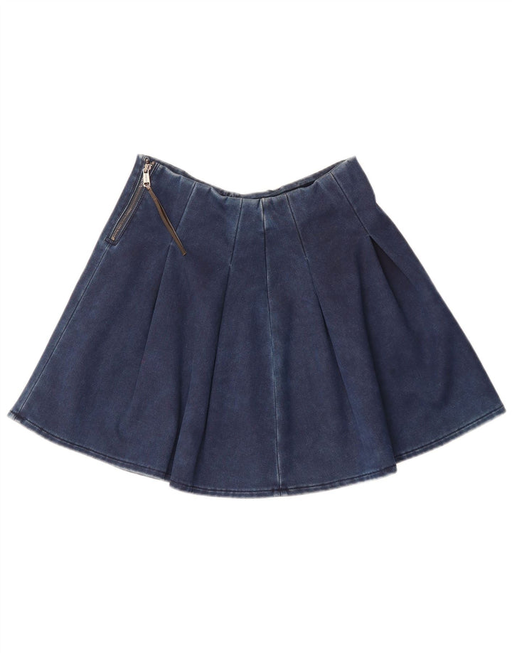 Guess Femme Mini Jupe En Jean W28 Bleu Marine Moyen Coton
