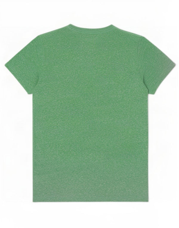 Superdry T-Shirt Graphique Homme Vert Moyen Flecked Cotton