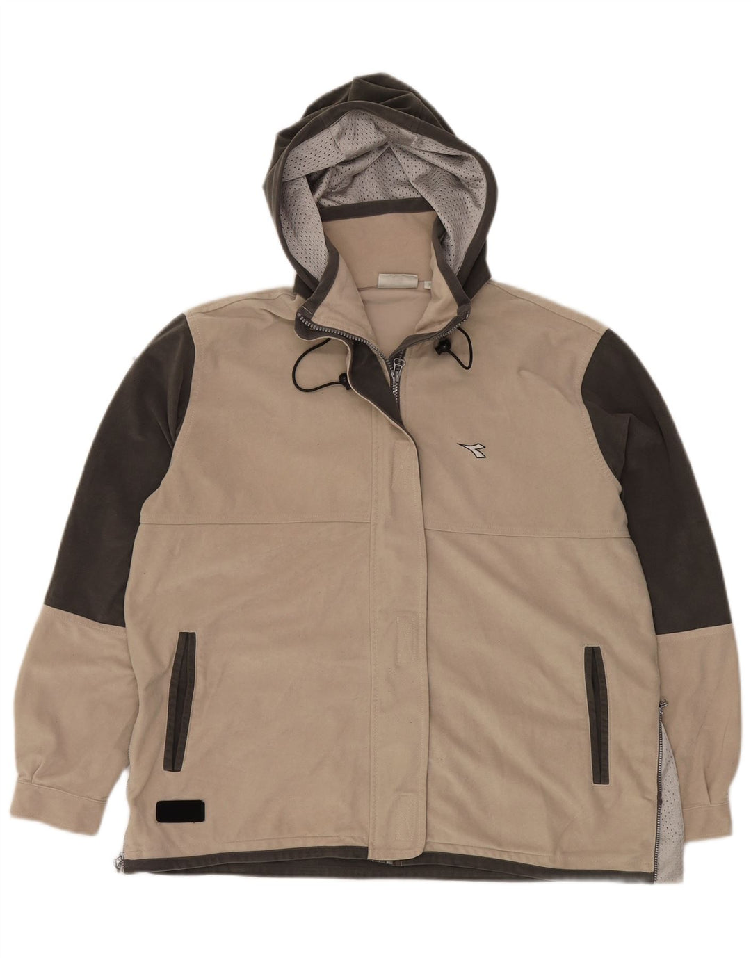 DIADORA Veste de survêtement surdimensionnée pour femme UK 14 Beige moyen