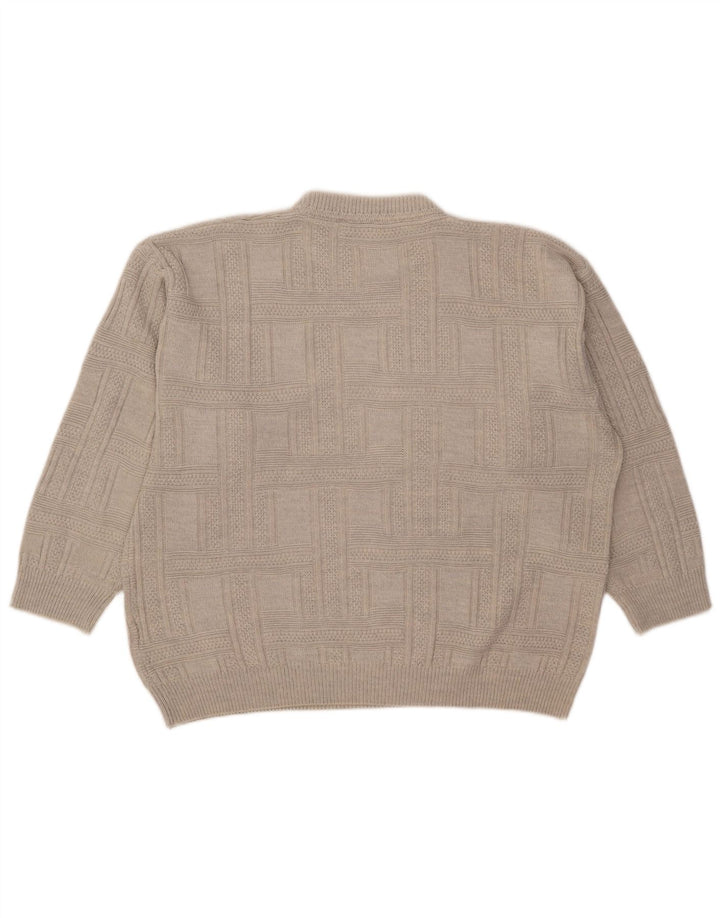 Nick Taylor Pull ras du cou pour homme XL Gris Acrylique
