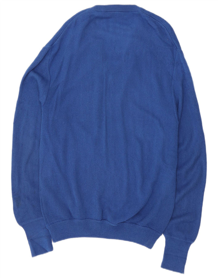 Lacoste Pull col V Homme Bleu Moyen Acrylique