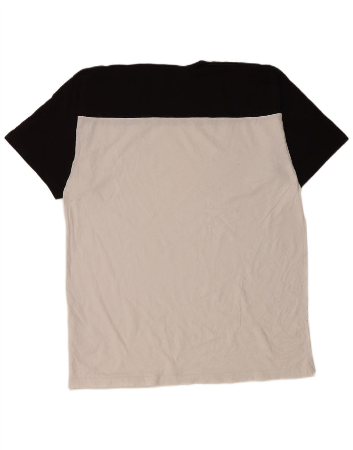 Vans T-Shirt Homme Haut Large Blanc Colorblock Coton
