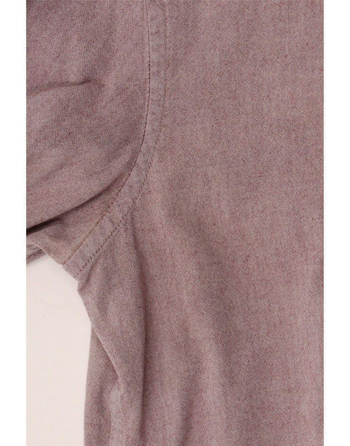 French Connection Chemise Homme Coton Bordeaux Moyen