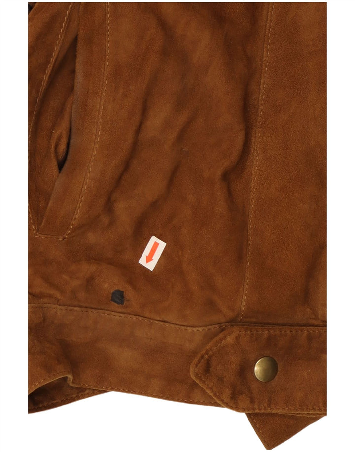 veste en daim homme vintage IT 48 Marron moyen