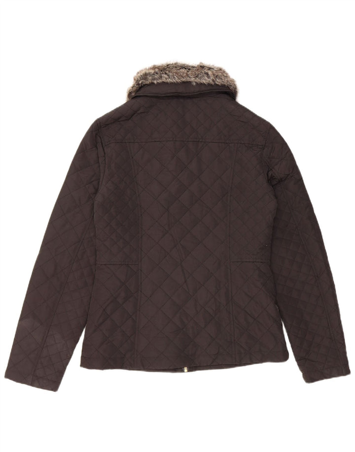 OASIS Veste matelassée pour femme UK 6 XS Noir Polyester
