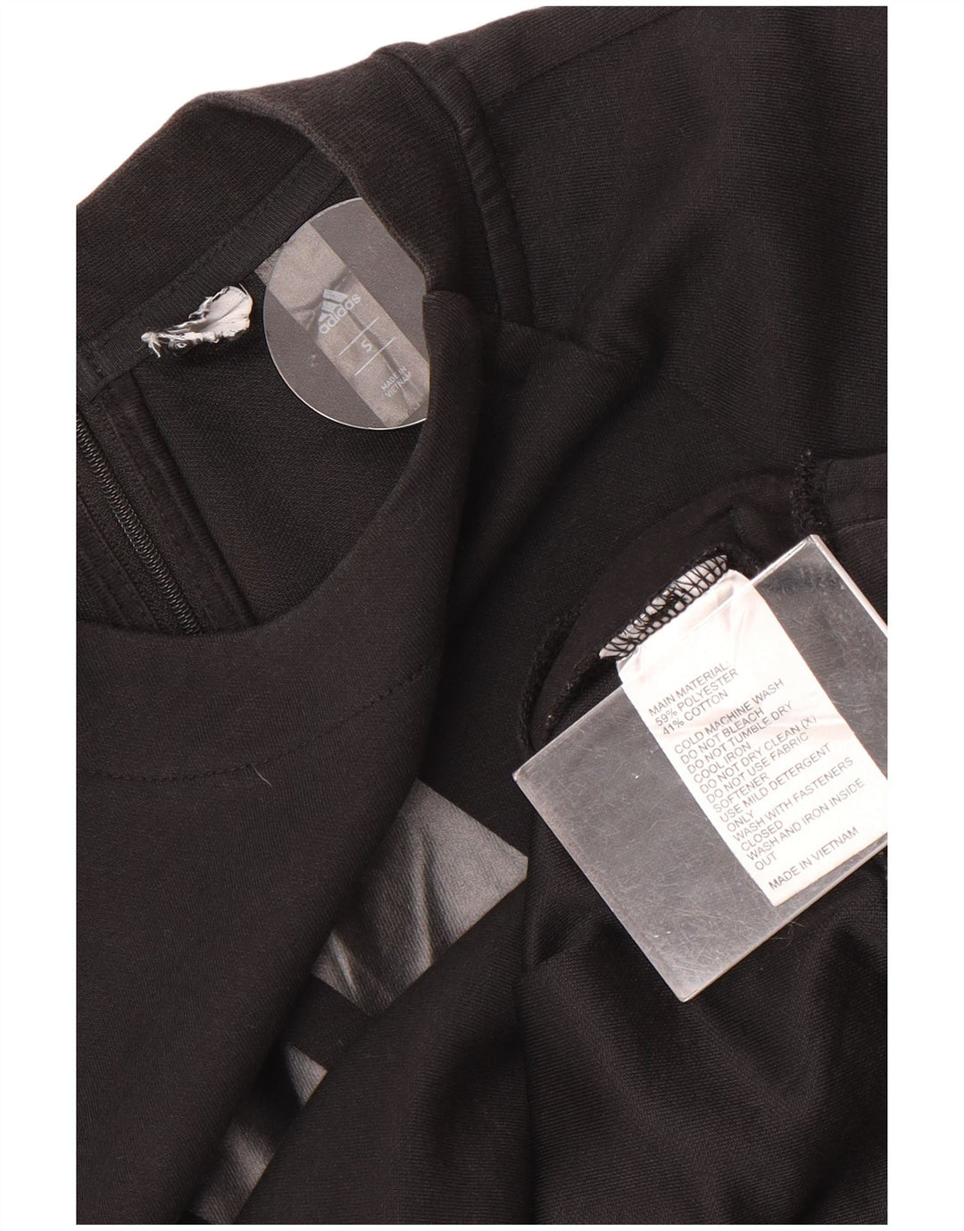 Adidas Sweat-shirt surdimensionné graphique pour femme UK 10 Petit Noir