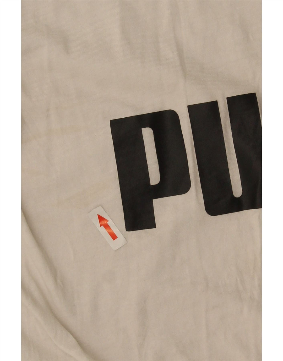 Puma T-shirt graphique pour hommes, grand, blanc, coton