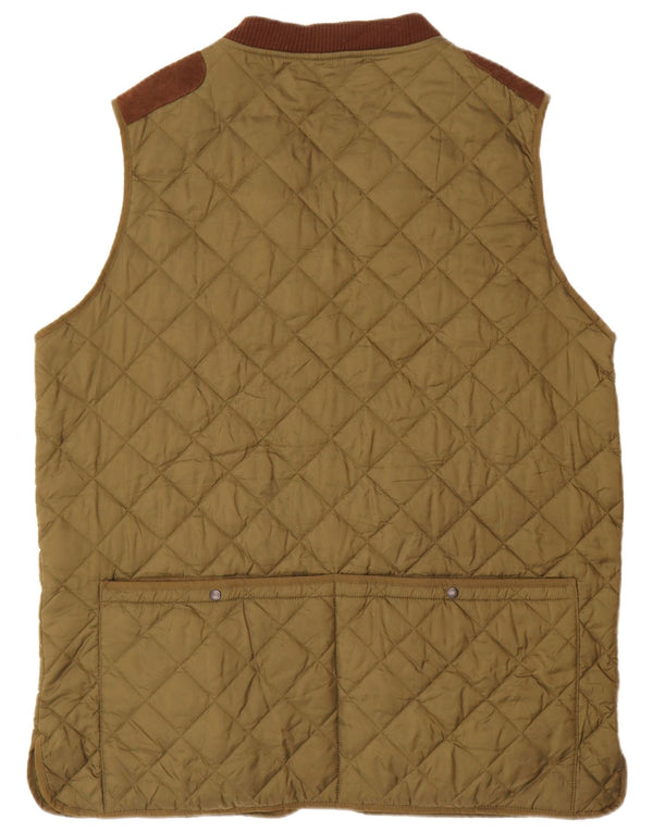 Barbour Gilet matelassé pour homme UK 42 XL Kaki Colourblock Polyamide