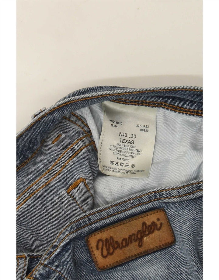 Wrangler Jean Droit Texas Homme W40 L30 Bleu Coton