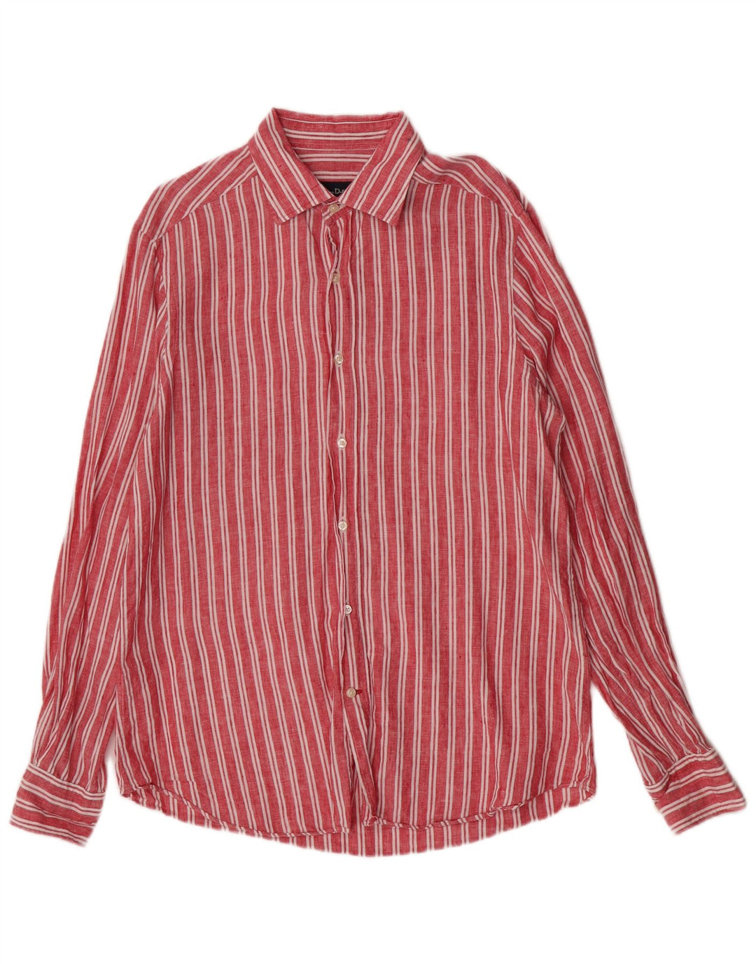 Massimo Dutti Chemise Homme Large Rouge Rayé
