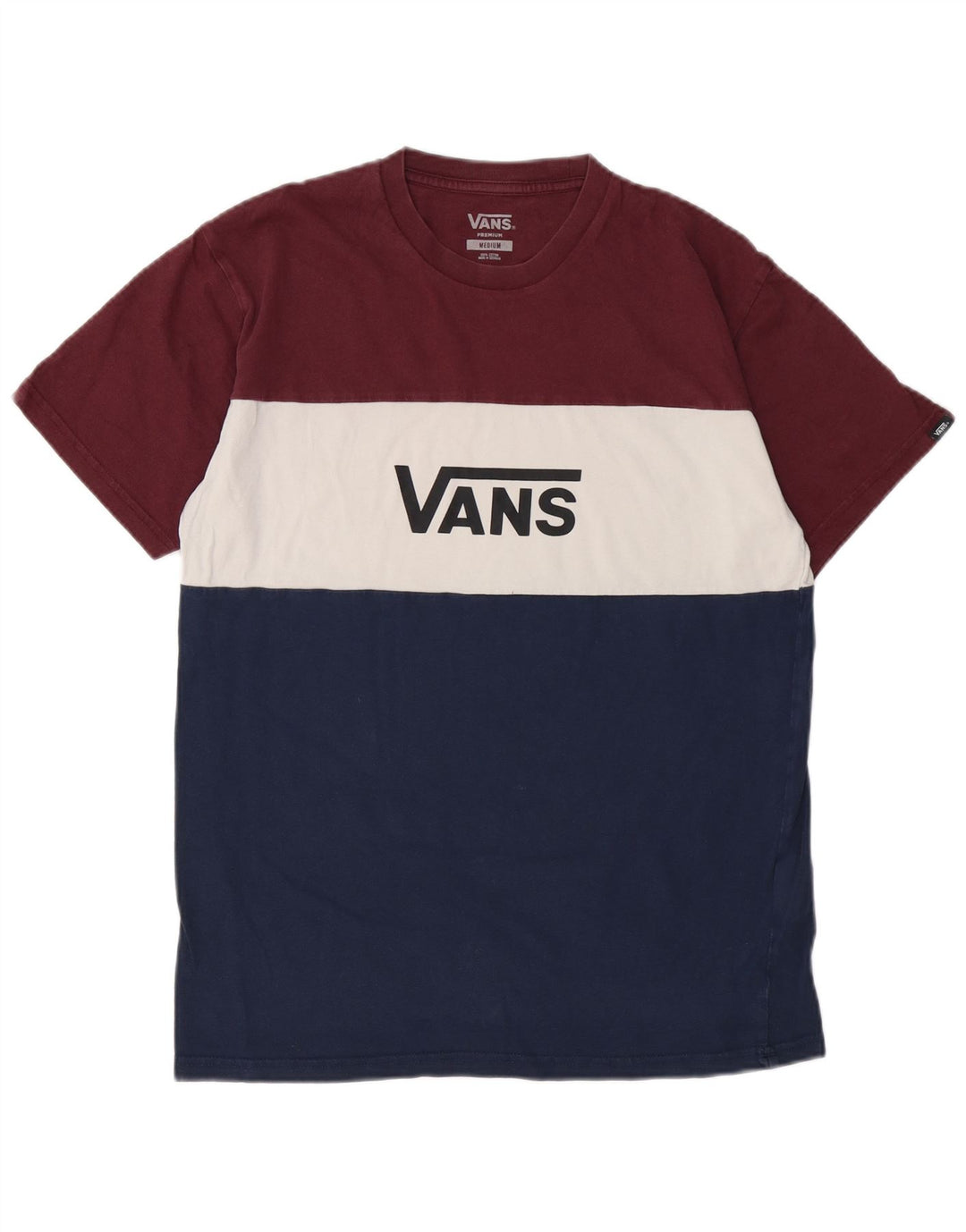VANS T-shirt graphique pour homme en coton color block multicolore moyen