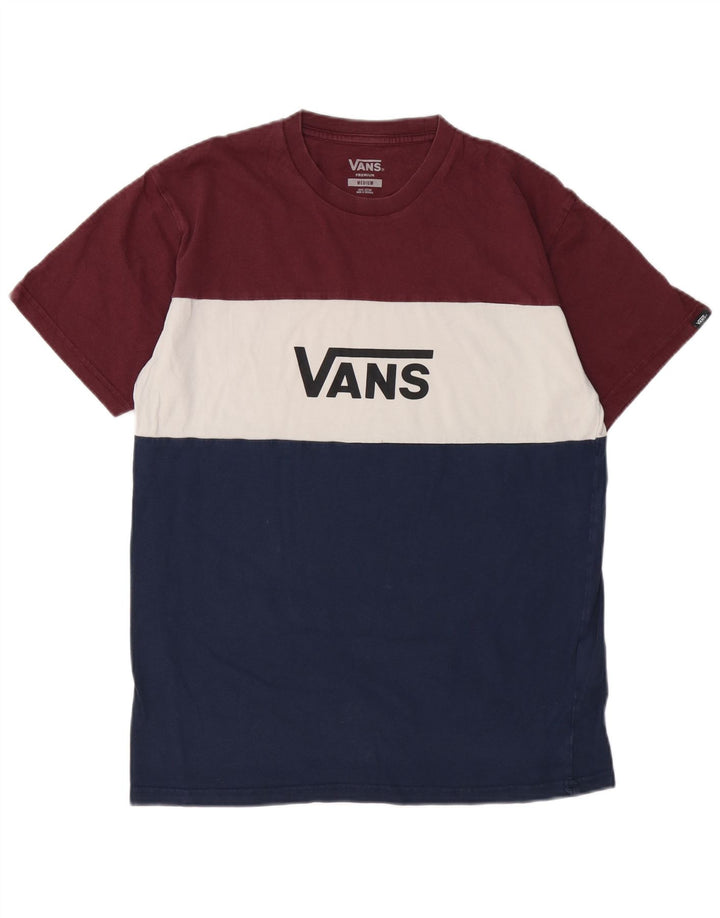 VANS T-shirt graphique pour homme en coton color block multicolore moyen
