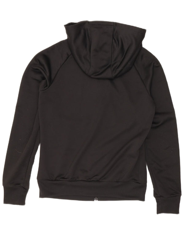Adidas Pull à capuche zippé pour femme UK 8 Petit Noir Polyester