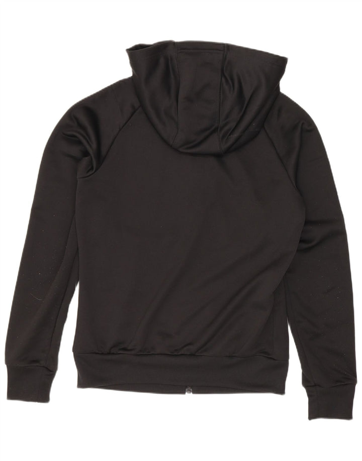 Adidas Pull à capuche zippé pour femme UK 8 Petit Noir Polyester