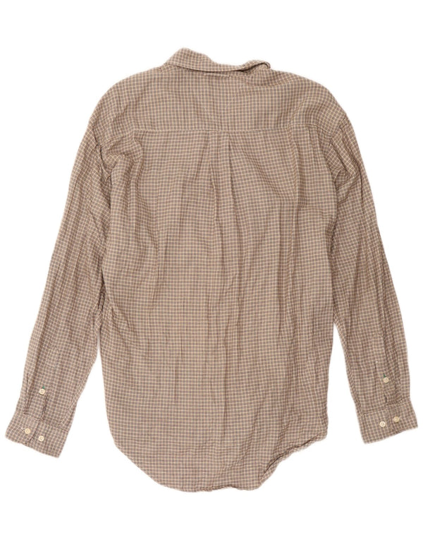 Tommy Hilfiger Chemise Homme Marron Moyen Carreaux Coton