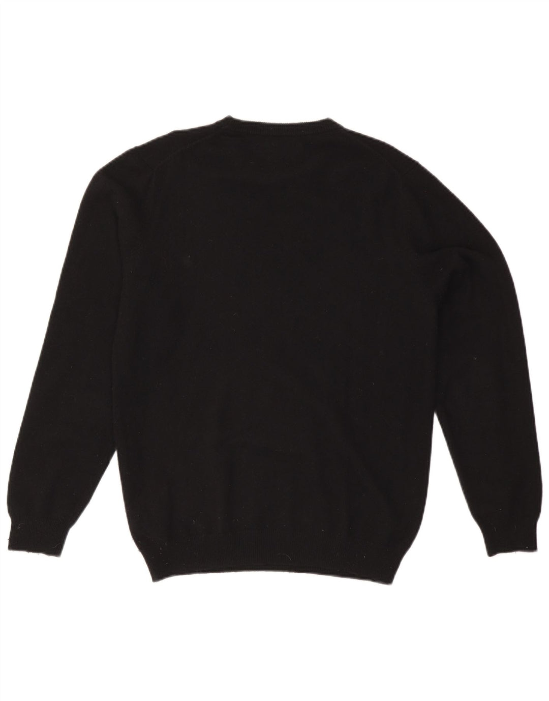 Zara Pull à col rond pour homme en cachemire noir Large