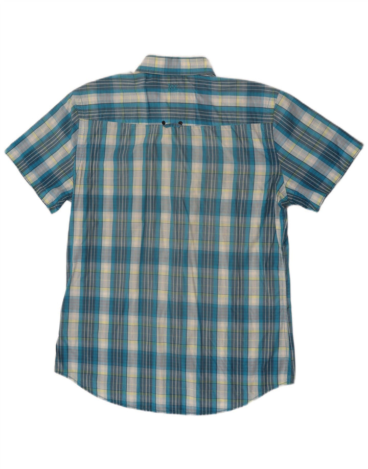 Lee Chemise à Manches Courtes Homme XL Bleu Carreaux Coton
