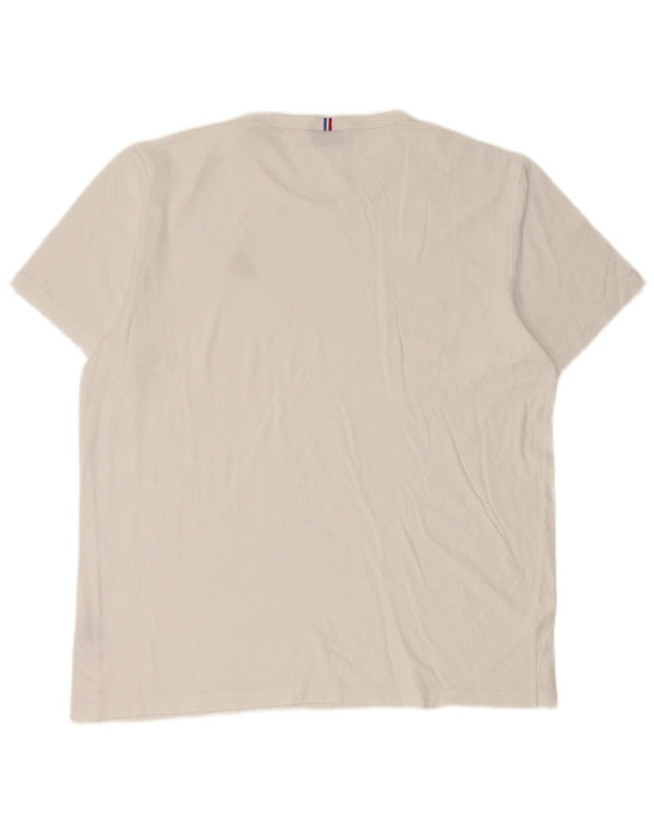 Le Coq Sportif T-Shirt Homme Haut Large Blanc Coton