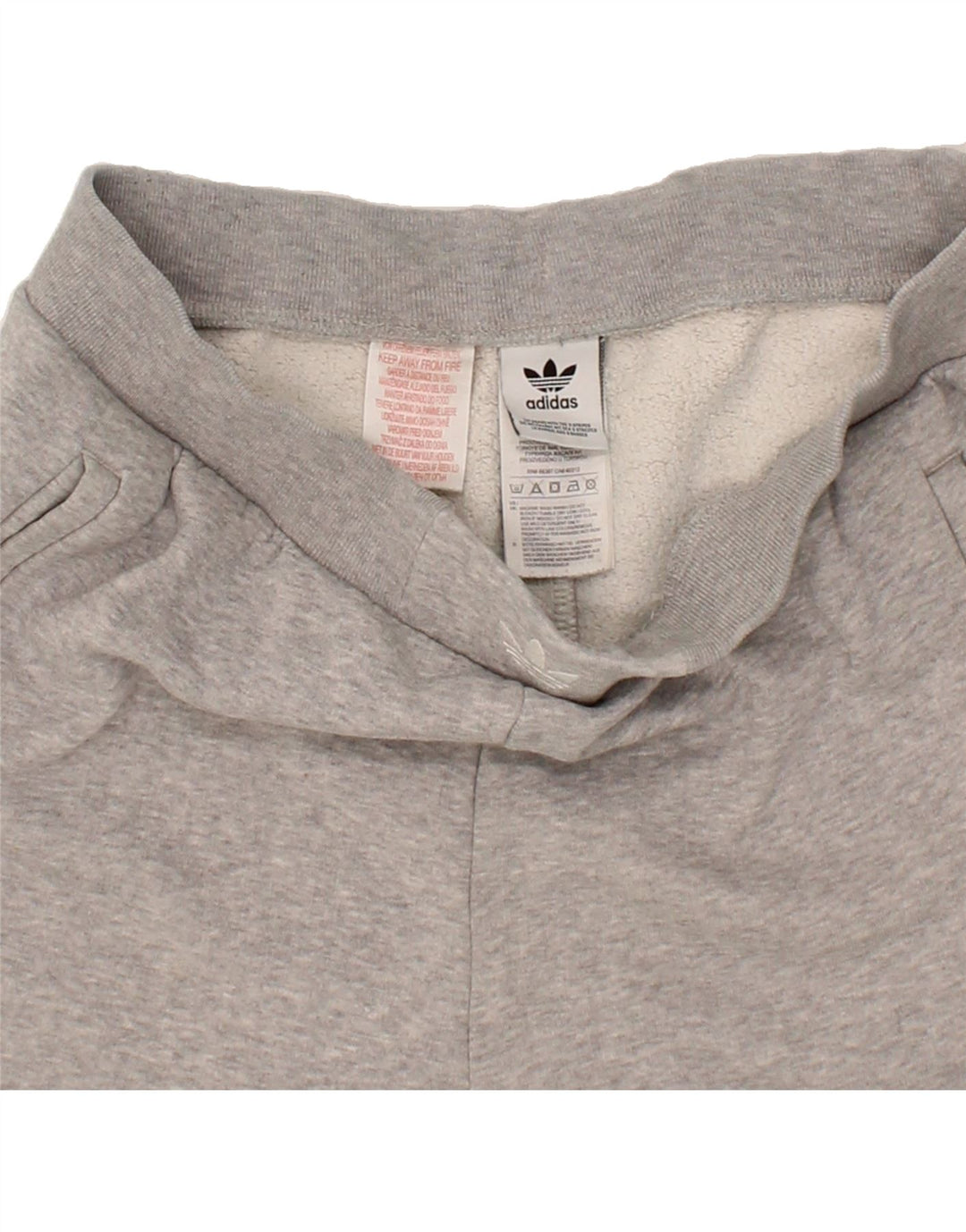 ADIDAS Womens Graphic Sport Shorts Medium  Grey Cotton Vintage Adidas and Second-Hand Adidas from Messina Hembry 