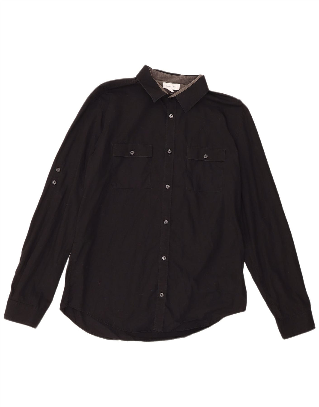 Calvin Klein Chemise Homme Coton Noir Moyen