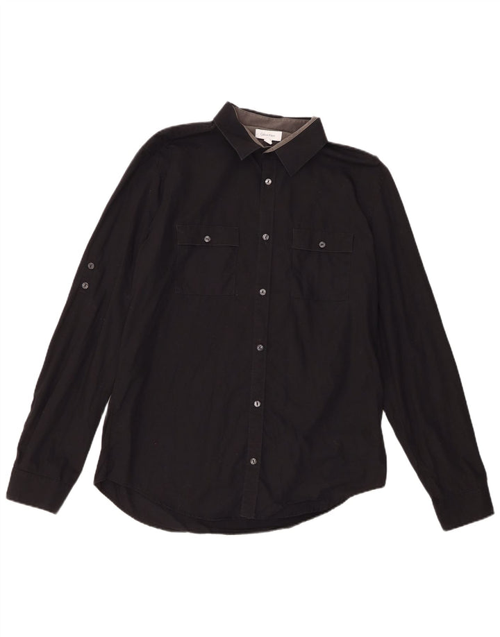 Calvin Klein Chemise Homme Coton Noir Moyen