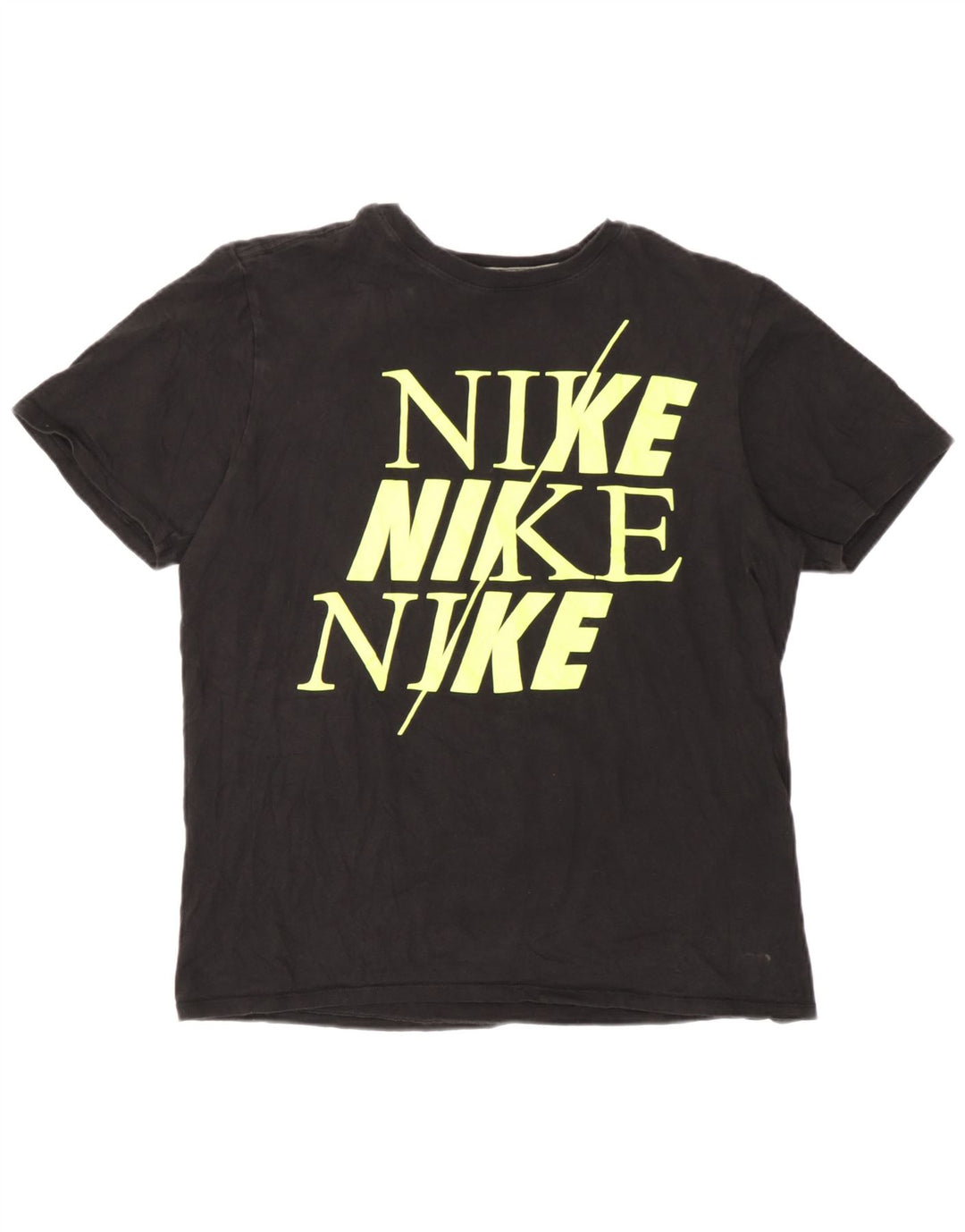 Nike T-shirt graphique coupe athlétique pour femme UK 14 Noir moyen