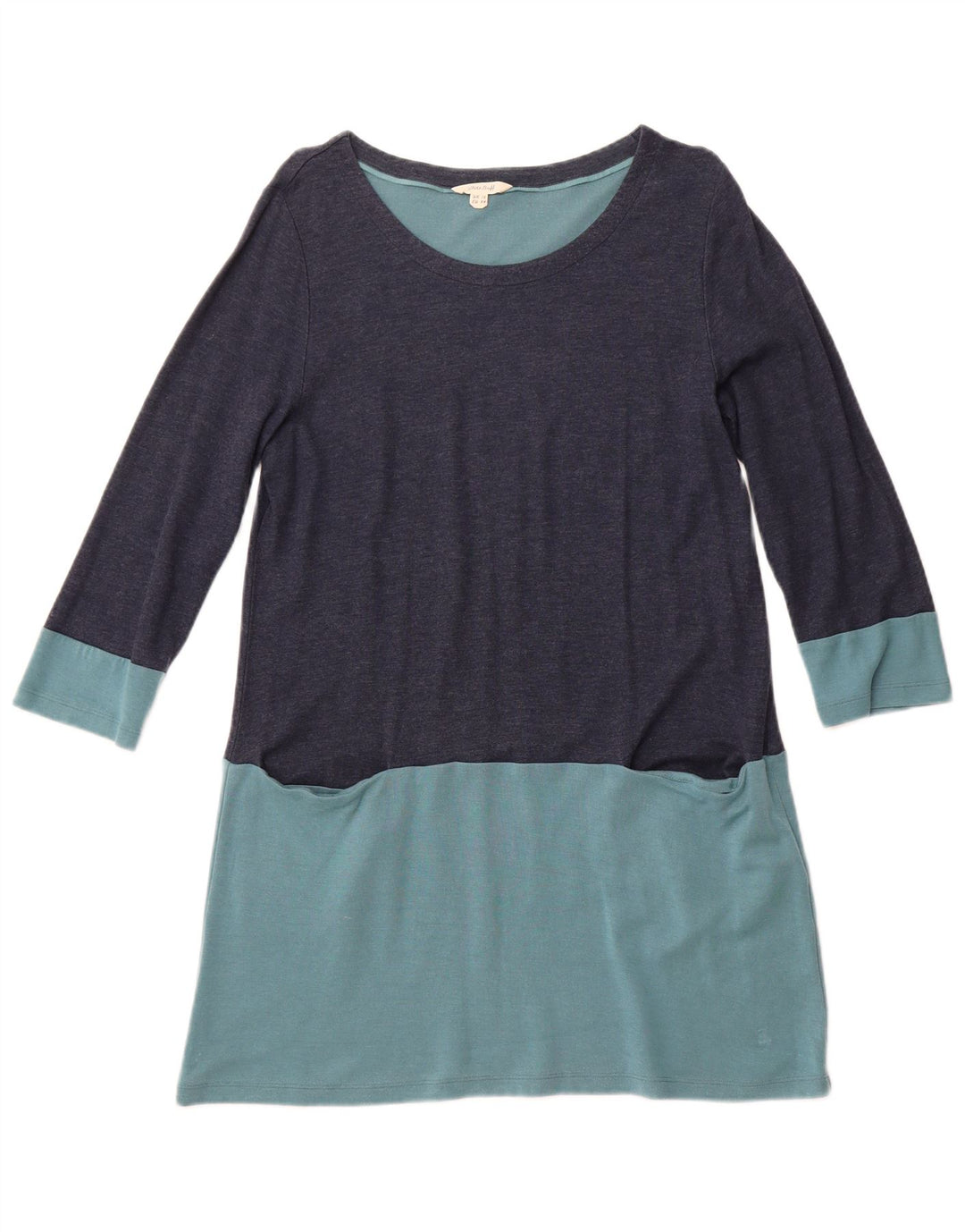 WHITE STUFF Robe trapèze pour femme UK 16 Large Bleu marine Colourblock